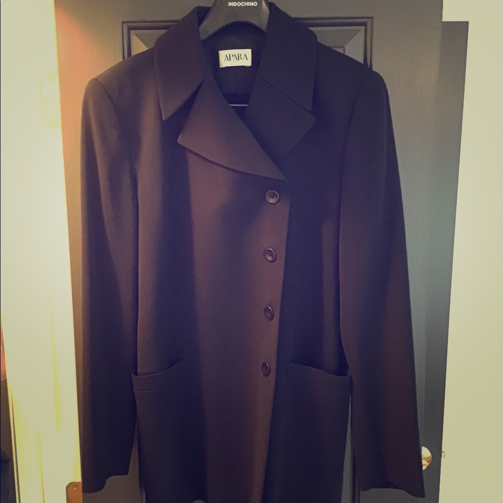 Apara Paris European 100% Wool Navy Jacket